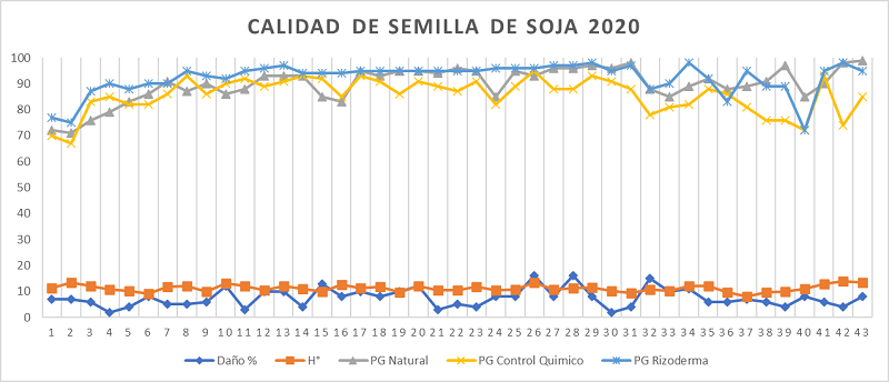 calidad de semillas de soja 2020